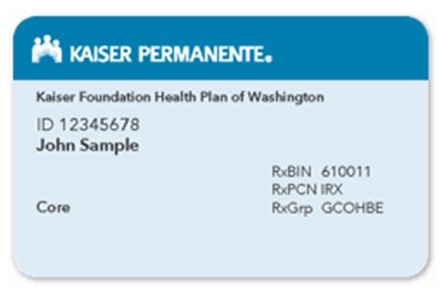 Kaiser Foundation Health Plan card